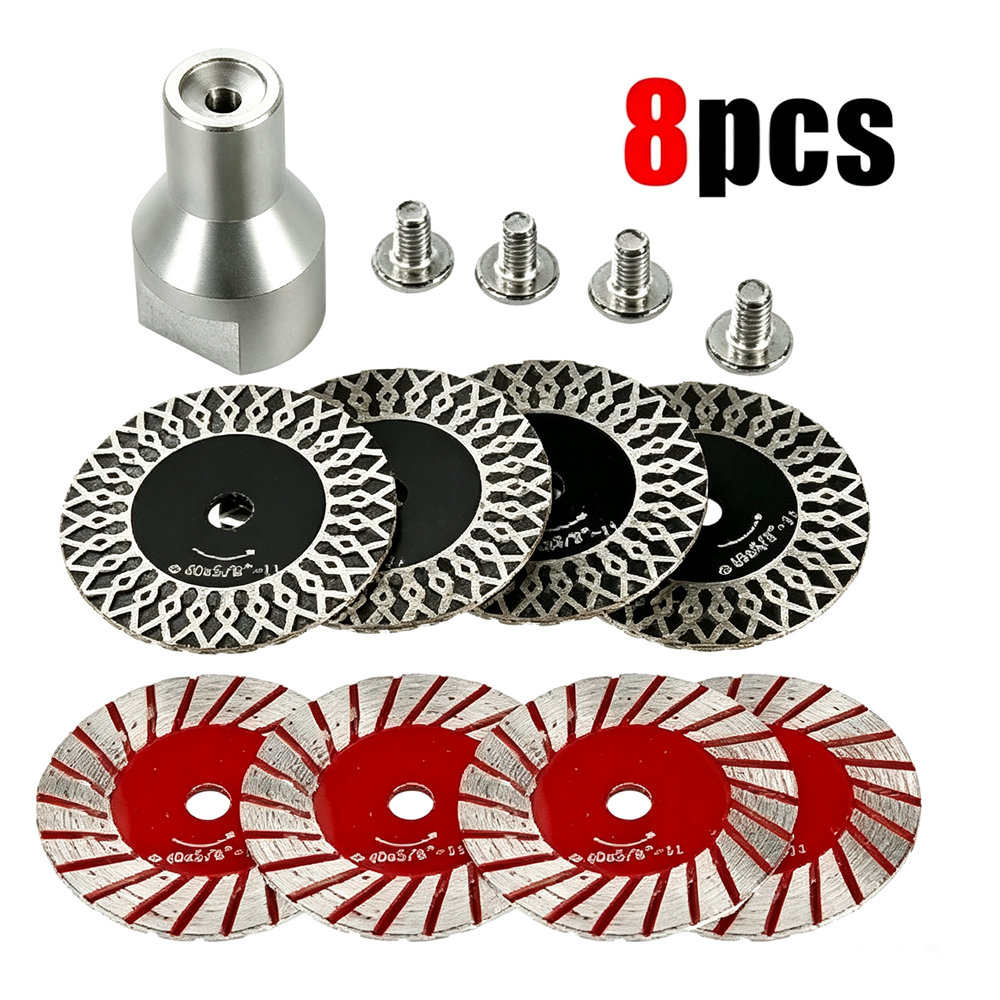 Diamond Grinding Wheel Lapidary - ใบเลื่อยเพชรขนาด 40 มม. 8 ชิ้น พร้อมเกลียว