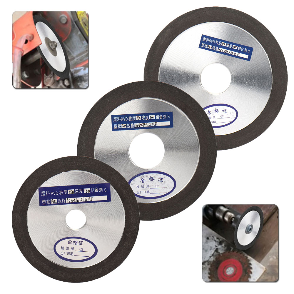 Diamond Grinding Wheel Lapidary - SI FANG แผ่นเจียรเพชรเรซิ่นเครื่องบดมุมล้อตัดสำหรับเหล็กทังสเตนมิลลิ่งคัตเตอร์เครื่องลับเลื่อย 75/100/125/150 มม.