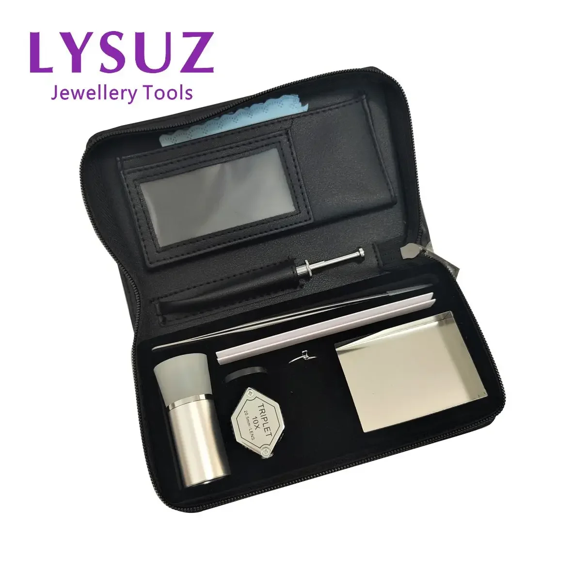 Gemstone Identification Kit - การระบุเครื่องประดับชุดกระเป๋าเครื่องมือเพชรอัญมณีการประเมินผลการเรียงลําดับเครื่องมือแว่นขยายหัวใจ Arrow Loupe Lysuz