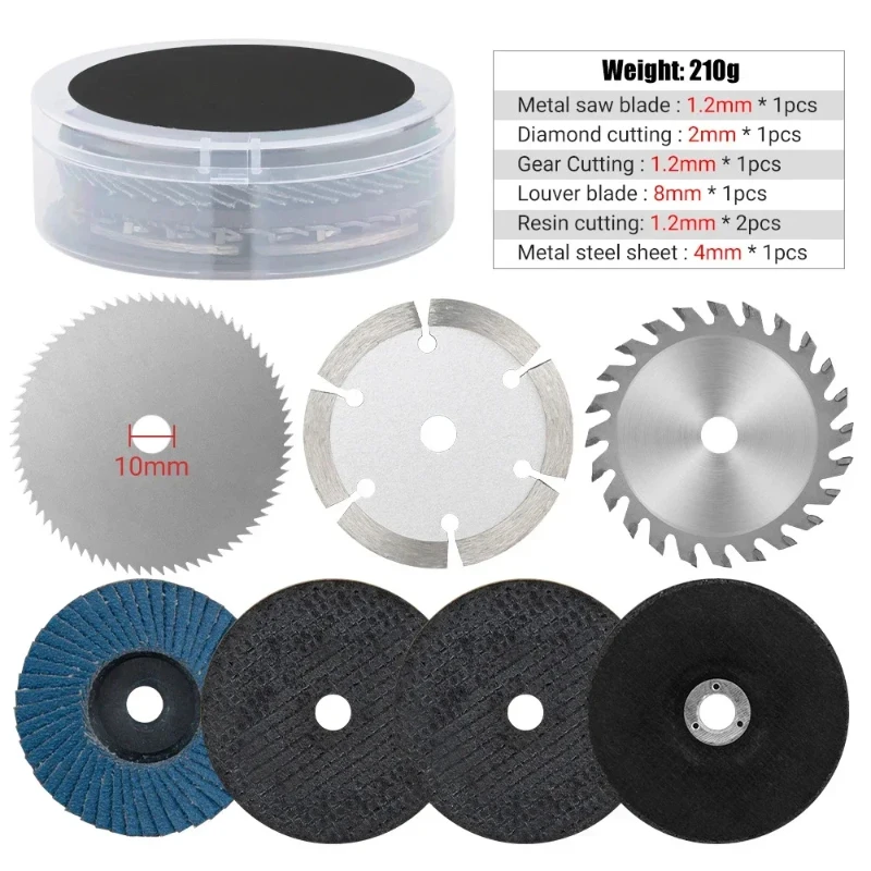 Diamond Grinding Wheel Lapidary - 7PCS 76mm ใบเลื่อยแผ่นตัดโลหะขัดตัดวงกลมล้อใบมีดแผ่นเครื่องบดมุมไฟฟ้าอุปกรณ์เสริม