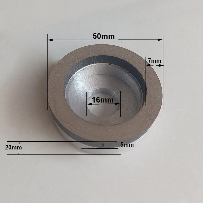 Diamond Grinding Wheel Lapidary - เพชรบดล้อ 50*7*5*20*16 รูบดเหล็กทังสเตน/โลหะผสมเหล็ก/เหล็กสําหรับเครื่องบดมุม 60 # -4000