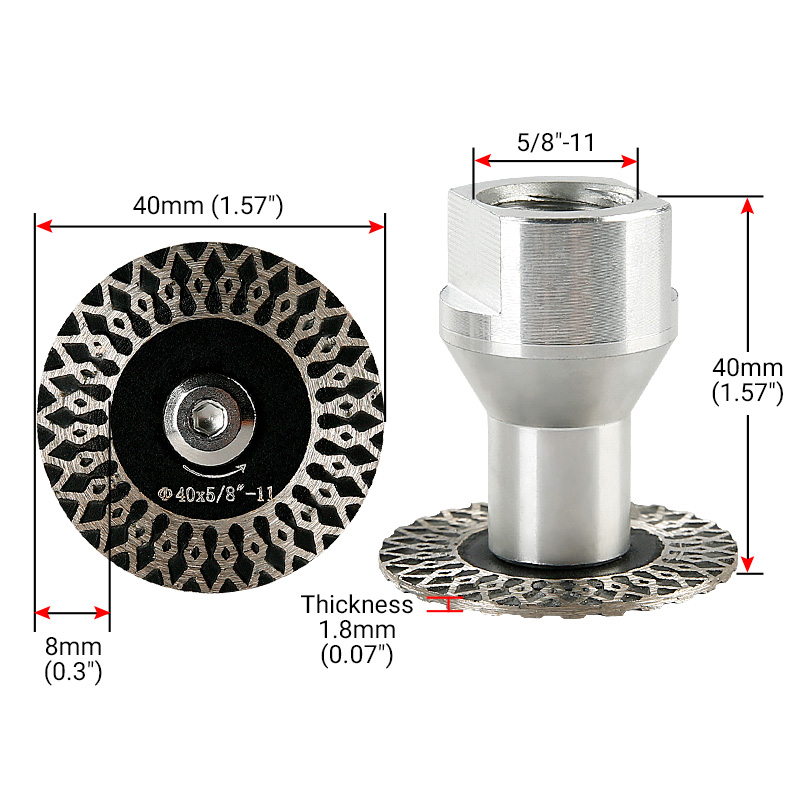 ใบเลื่อยเพชรขนาด 40 มม. 8 ชิ้น - Diamond Grinding Wheel Lapidary บทวิจารณ์และราคา