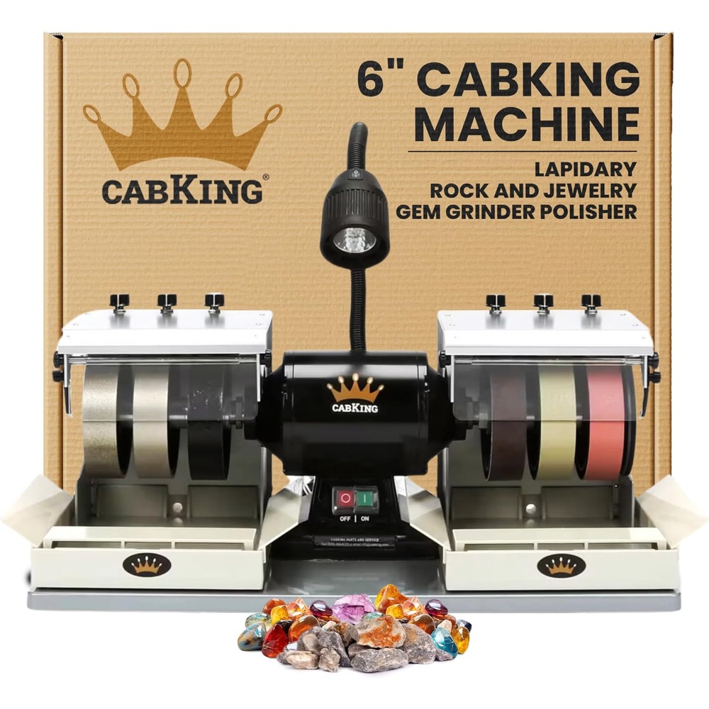 เครื่องเจียรพลอยสำหรับงานอัญมณ - Lapidary Grinder Cabbing Machine บทวิจารณ์และราคา