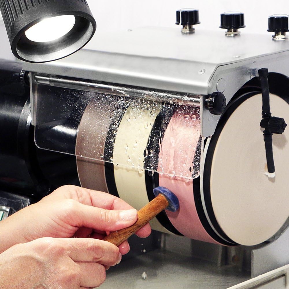 เครื่องเจียรพลอยสำหรับงานอัญมณ - Lapidary Grinder Cabbing Machine บทวิจารณ์และราคา