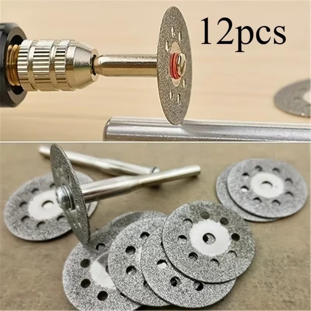 ใบเลื่อยเพชร 12 ชิ้น/ชุด ใบตัด - Diamond Grinding Wheel Lapidary บทวิจารณ์และราคา