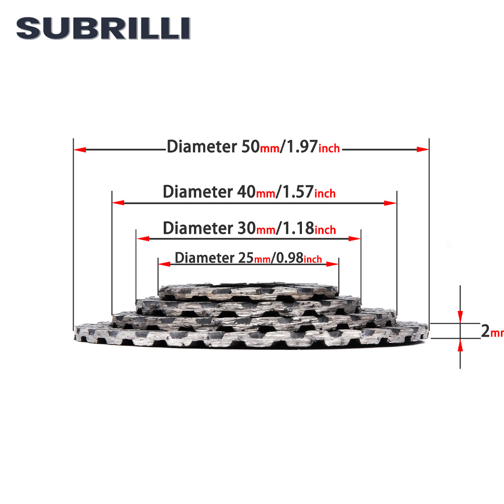 ใบเลื่อยเพชร SUBRILLI ขนาด 25/ - Diamond Grinding Wheel Lapidary บทวิจารณ์และราคา