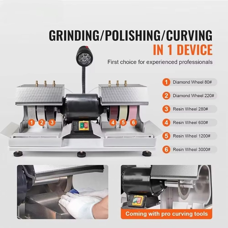 เครื่องเจียรหิน 6 นิ้ว 1/4 แรง - Lapidary Grinder Cabbing Machine บทวิจารณ์และราคา