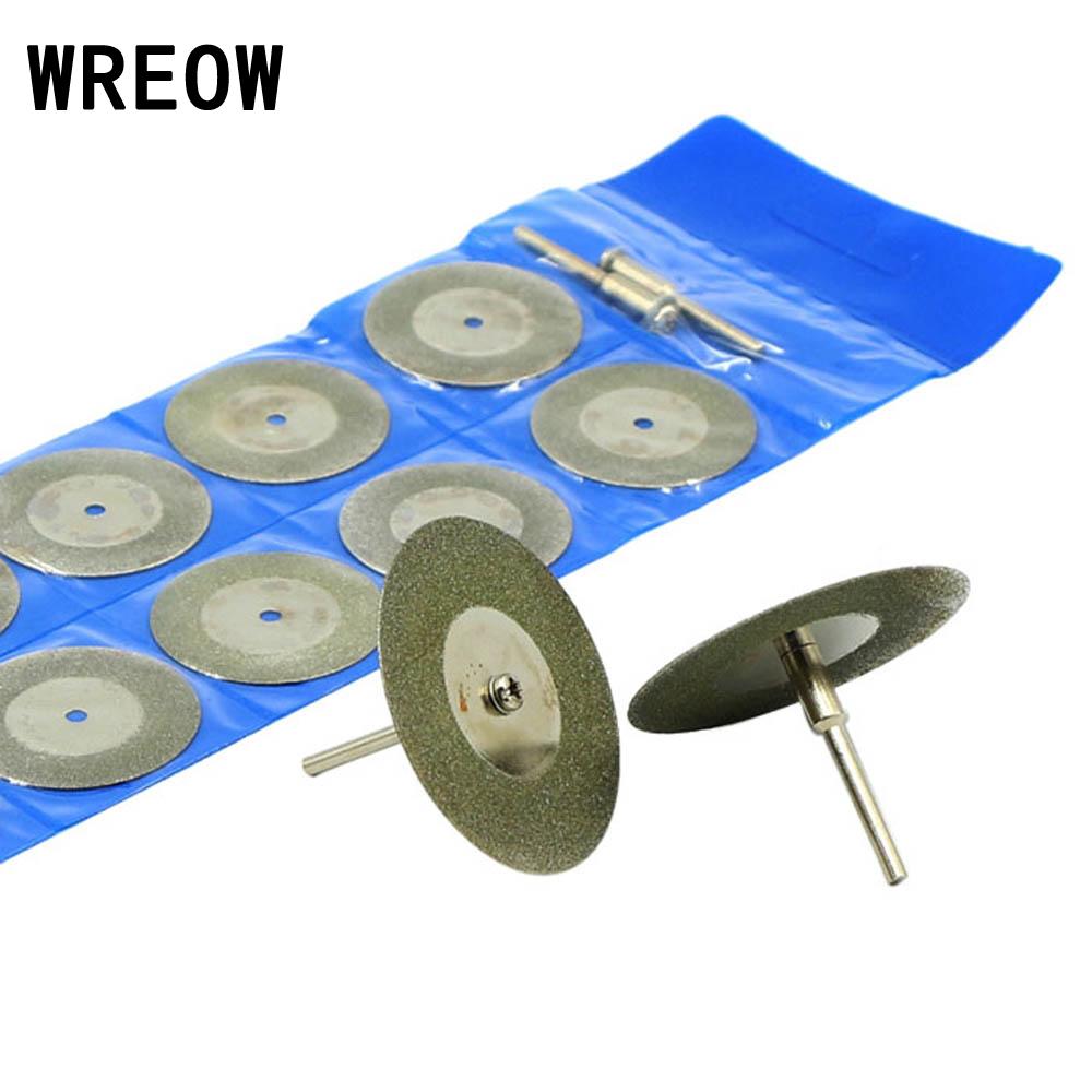 10PCS 50mm MINI แผ่นตัดเพชรเคล - Diamond Grinding Wheel Lapidary บทวิจารณ์และราคา