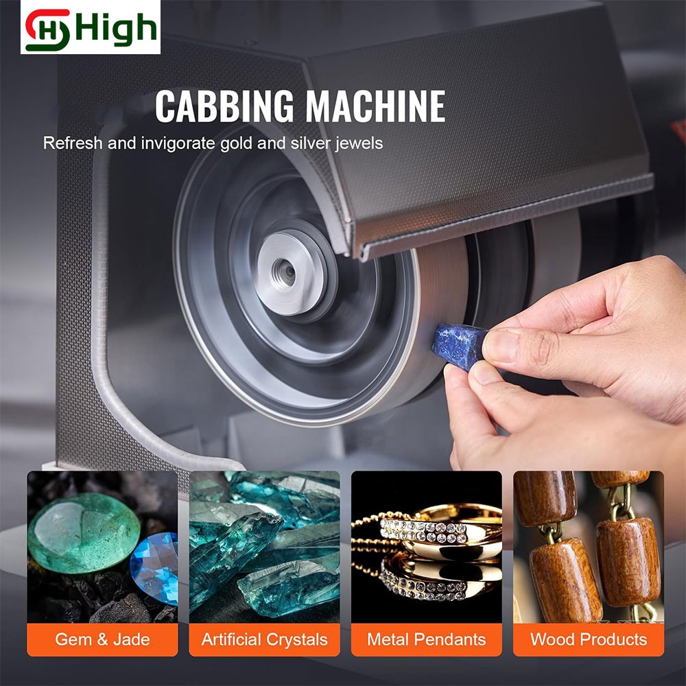 เครื่องเจียรหินแบบตั้งโต๊ะ ขนา - Lapidary Grinder Cabbing Machine บทวิจารณ์และราคา